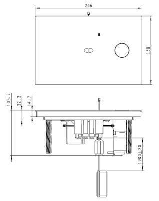 China Concealed Cistern Automatic Concealed Cistern For Toilet And Squat Pan for sale