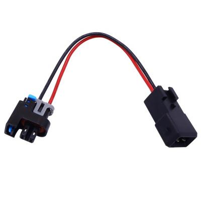 China Automotive 2 Pin Fuel Injector Wire Harness Plug Adapters Multec Male Female Connectors To EV1 Injector for sale