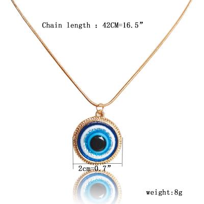 China Wholesale Turkey Sterling Rhinestone Evileye Gold Plated Necklace Fashion Silver Handcrafted Jewelry for sale