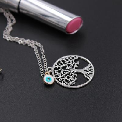 China Silver Alloy Plated Turkey Tree EKG Butterfly Evil Life Pendants Eye For Necklace for sale