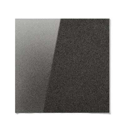 China Living Room 600x600 Wear Resistant Full Body Porcelain Vitrified Black Grain Polished Floor Tiles for sale