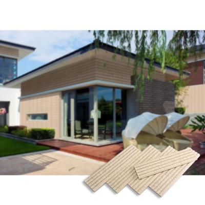 China Non-slip porcelain villa exterior wall cladding tiles yellow porcelain garden house front wall tiles design for sale