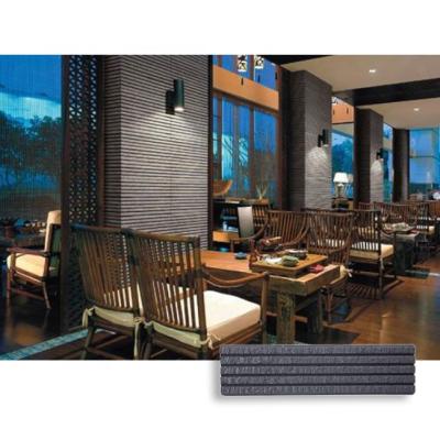 China Non-slip Outdoor Dark Gray Ceramic Restaurant Porcelain Restaurant Decorative Exterial Wall Tiles for sale