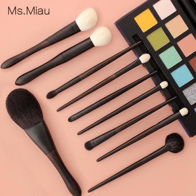 China Fan Brush BELLEZA Luxury Black High End Makeup Brush Set Face Makeup Brushes Custom Private Label for sale