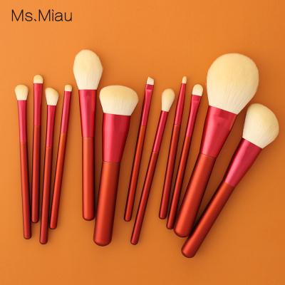 China Luxury high end custom makeupbrushes low end makeup brush moq brush BELLEZA double fan makeup brush for sale