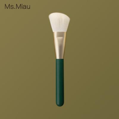 China High End Custom Fan Brush Belleza Gold Luxury Set Small Powder Buffer Brush for sale