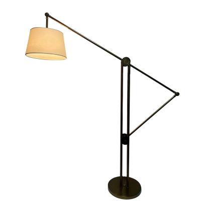 China Modern Minimalist Designer Adjustable Height Iron Standing Light Vintage Floor Lamp for sale