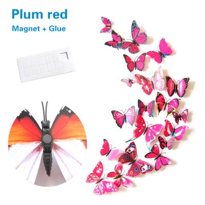 China Popular WALL STICKER PVC 3d Butterfly Wall Stickers PVC Wall Sticker For Home Office And Wedding Party Decoration for sale