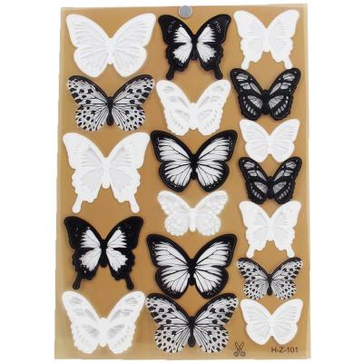 China 2022 WALL STICKER Yiwu Butterfly Factory Wholesale Realistic PVC Crystal Butterfly Wall Sticker for sale