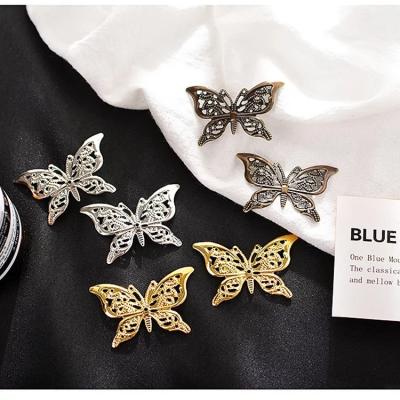 China Mini 26mm*38mm Art Decor DIY 3D Metal Butterfly Ornament for Room Decor for sale