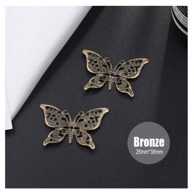 China Art Decor Metal DIY mini 3D hollowed out butterfly for home decoration for sale