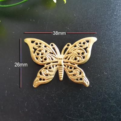 China Art Decor 26mm*38mm 3D Metal Butterfly Party Decor for Decoration for sale