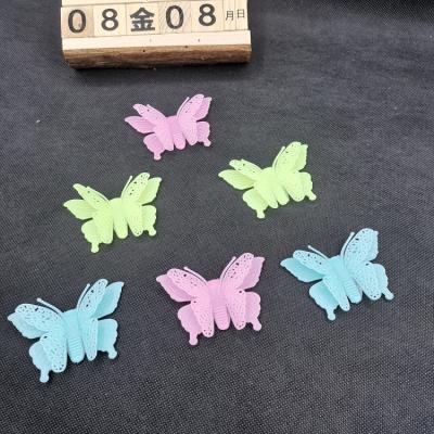 China Luminous Plastic WALL STICKER 3D Butterfly PVC Sticker For Decorate Baby Room Sticker for sale