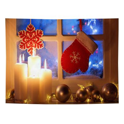 China Art Decor Christmas wall tapestry decoration is used for Christmas gifts for sale