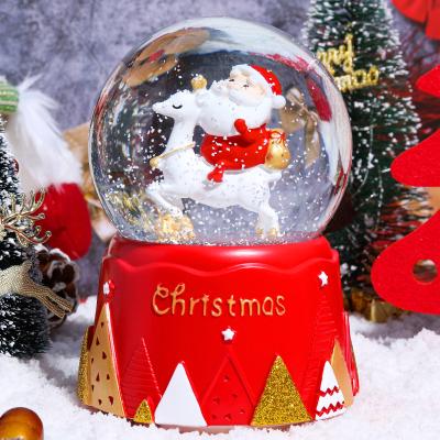 China Christmas Decoration Resin Christmas Music Box Gift For Party Kids Christmas Decorations for sale