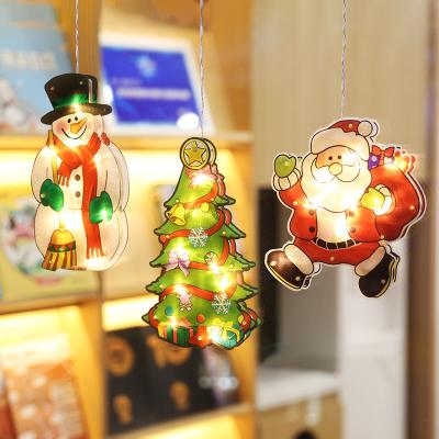 China Christmas Decorations Led Santa Light Is Used For Christmas Window Decoration for sale