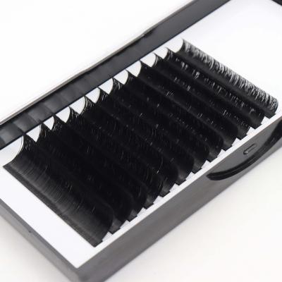 China Mink/Silk 2022 Eyelash Extension Flat Ellipse Lashes Matte Faux Mink False Eyelashes Supplies Individual Split Tips for sale