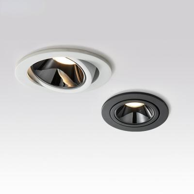 China 2020 New Modern Dimmable 7W 12W LED Recessed Downlight Ceiling Spot Light 3000K/4000K/6000K Anti-glare Angle Adjust Spot Lamp for sale