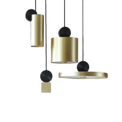 China Nordic modern minimalist post-modern bedroom gold bedside conference room restaurant art fashion pendant lights for sale