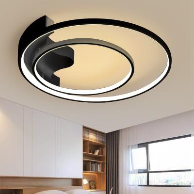 China Dimmable Round Design LED Acrylic Ceiling Lights For Living Room Modern Bedroom LED Lamp Fixtures Lamparas de techo Ceiling for sale