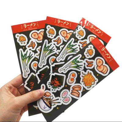 China Strong Adhesive Custom A4 A5 Die Cut Sticker Sheet Vinyl Label Prints Embrace Forms Cartoon Sticker for sale