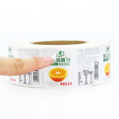 China Heat Sensitive Adhesive Sticker Packaging Food Label Paper Custom Printed Sticker for sale