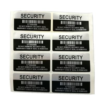 China 500pcs 40*20mm Heat Sensitive Void Security Labels Removed Tamper Evident Warranty Sealing Sticker 1.57