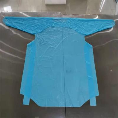 China Reliable and cheap loop personal care disposable cpe gown barrier cpe gown cpe gown for sale