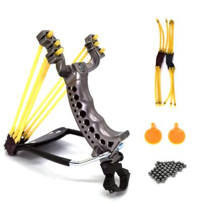 China Fishing Resin Power Slingshot Outdoor Competitive Entertainment Professional Adult Fish Slingshot Set for sale