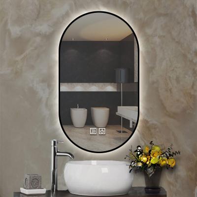 China Magnifying Smart Customized Cosmetic Mirror Makeup Magnifying Dressing Table Mirror Touch Switch Bath Mirror for sale