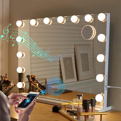 China LED Light Bulbs Dressing Table Mirror With Lights Makeup Vanity Mirror Lights Table Top Cosmetic Mirror Makeup for sale