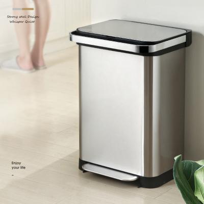 China WaterproofOPX3 30/40/50 L Large Commercial Medical Luxury Garbage Bin Metal Waste Bin Garbage Can Waste Bins for sale