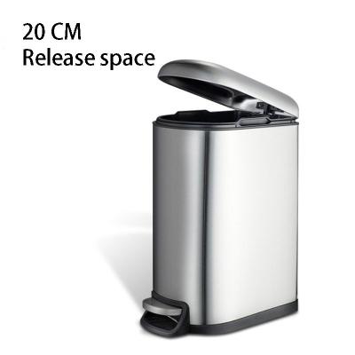 China Waterproof Foot Step Patio 10L Metal Garbage Trash Can Galvanize Waterproof Stainless Steel Household Garbage Disposal Bins for sale