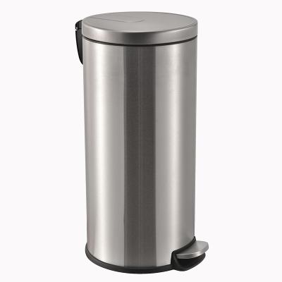 China 30/20/12 L Viable Metal Waste Bin Household Bin Stainless Steel Ashtray Desktop Pedal Trash Can for sale