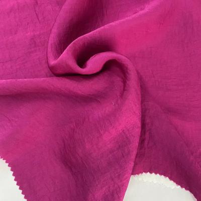 China Yuanda Antistatic Hot Selling Luminous Silk 100% Polyester Air Permeability Chiffon Fabric For Women's Clothing Shirt Dress for sale