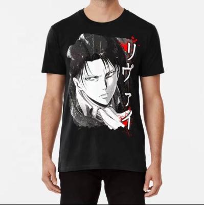 China New Design Breathable Attack On Titan T Shirts 100% Cotton O-Neck Sleeve Tees Anime Theme Short T-Shirts Wholesale for sale