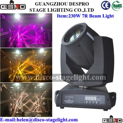 China 8/16 Prisms 230W 7R Moving Head Beam Light With Zoom for sale