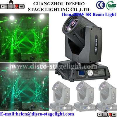 China Nightclub KTV Zoom Moving Head Beam Stage Light Philip Lamp 16 / 20 Channels for sale