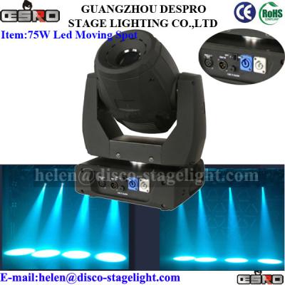 China 75W Led Moving Head Spot Rainbow Effect Concert Disco Light Sound Activated for sale