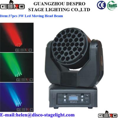 China 37 pcs 3W LED Moving Head Wash Beam Light Professional LED Stage Lighting for sale