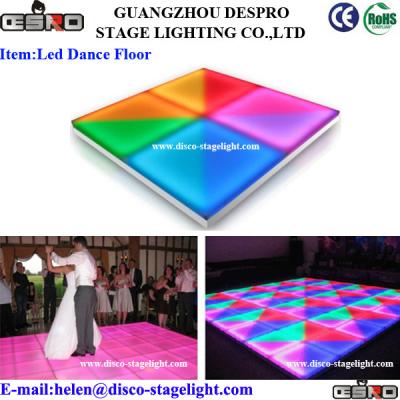 China Luz de la etapa de la decoración DMX del acontecimiento de las luces del RGB LED Dance Floor del disco de la barra en venta