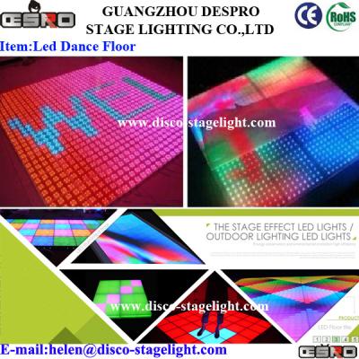 Chine La disco 16W LED Dance Floor de boîte de nuit allume l'éclairage acrylique d'étape du DJ de panneau à vendre