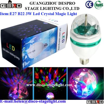 China Christmas Decoration Rotating LED Magic Ball Light E27 B22 3W LED Party Lighting for sale