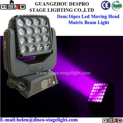 China Sound Activated LED Matrix Beam Moving Head Disco Light AC 110V - 260V for sale