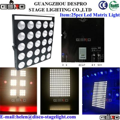 China Matrix-Licht DMX512 25pcs 10W LED Disco DJ inszenieren Beleuchtungs-Farbdas mischen zu verkaufen