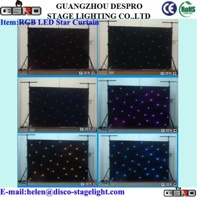 China Wedding Decoration LED Star Curtain White LED Backdrop Light for sale