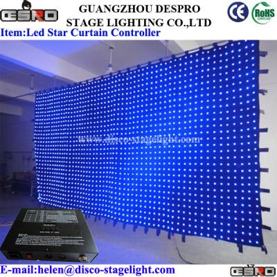 China RGB SMD5050 LED Cloth Curtain With PC Controller , Flexible LED Curtain for sale