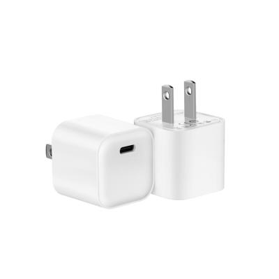 China Palladium 20W USB C Type C Mini Portable USA Plug Fast Charging Mobile Phone Fast Charging Charger For APPLE iPhone for sale