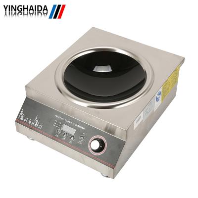 China Hotel 220v 5Kw Electric Induction Wok Hob Cooker Commercial Use In Restaurant for sale