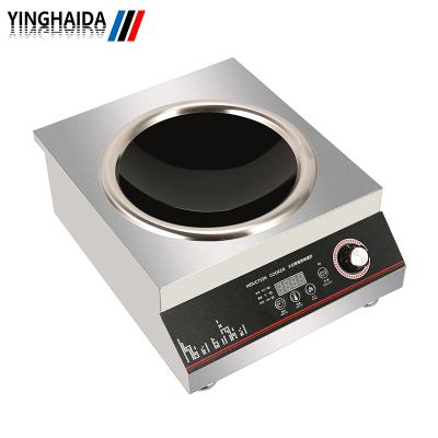 China Hotel Commercial Cooktop Stove With 5000W High Power Durable Good Looking Concave 5Kw Induction Cooker for sale